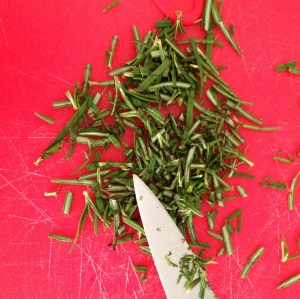 Rotweinburger Rosmarinbutter