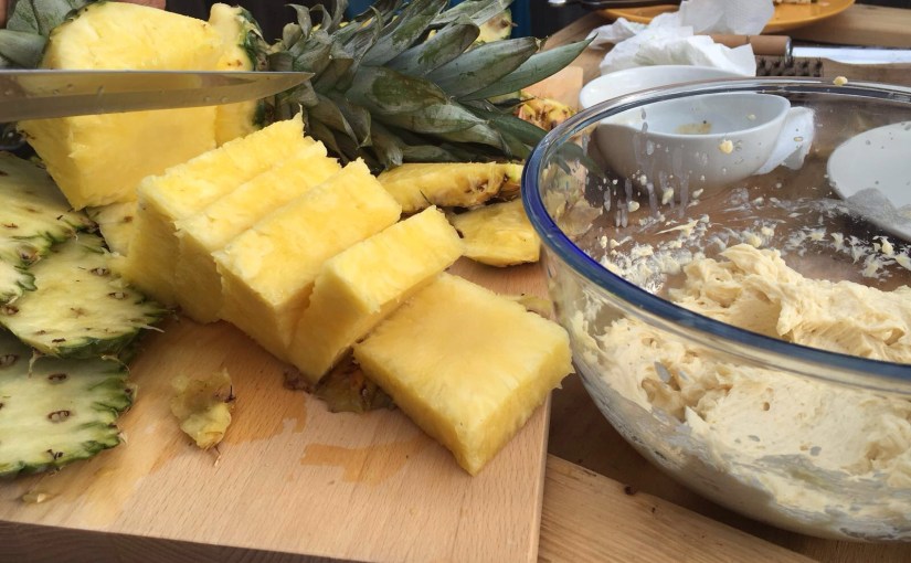 Gegrillter Nachtisch // Ananas mit&nbsp;Rumbutter
